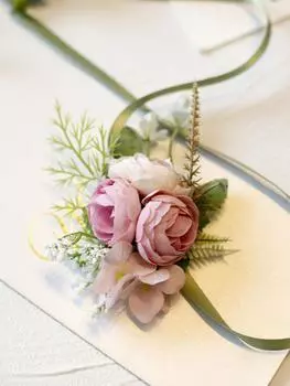 4 шт. свадебный цветок на запястье камелия бутоньерка набор для мужчин для невесты подружки невесты выпускной декор свадебный ужин вечеринка брак выпускной жёлтый