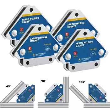 4 шт. сварочных магнитов 28 фунтов магнитный сварочный держатель металлическая позиционирующая стрелка сварочный стол магнитный зажим 45° 90° 135° сварочный инструмент CN