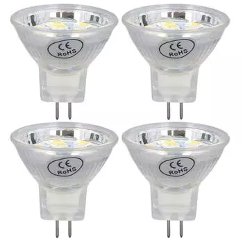 4 шт. светодиодная лампа MR11 3 Вт 300 лм с 9 бусинами и двойным штыревым цоколем для ландшафтного прожектора LampWarm