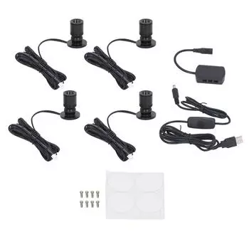 4 шт. светодиодный дисплей точечные светильники 5 В затемняемый USB мини-прожектор для ювелирной витрины крыльца прихожей