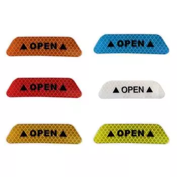 4 шт. светоотражатель для автомобильной двери, молдинг, защитная накладка, светоотражающая накладка для защиты, защитная наклейка жёлтый