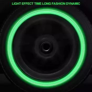 4 шт. светящийся колпачок для вентиля автомобильной шины, флуоресцентный ночной светящийся декор, насадка для колеса мотоцикла, пылезащитный колпачок для вентиля шины красный