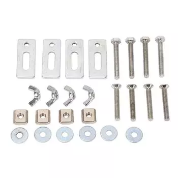 4 шт. T-образный мини-зажим с гайкой M6, цинково-алюминиевый сплав, T-образный зажим для фрезерного станка с ЧПУ серии 3018