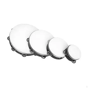 4 шт. тамбурин колокольчик хлопающий барабан музыкальный образовательный инструмент ручная перкуссия для