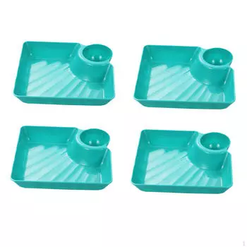 4 шт. Тарелка для пельменей с подставкой для макания, японская тарелка для суши, десертные тарелки, закуска для