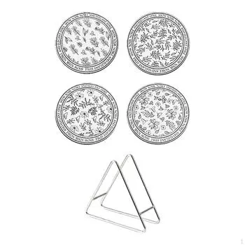 4 шт. теплоизоляционные подставки для кофейных зерен керамические подставки под напитки