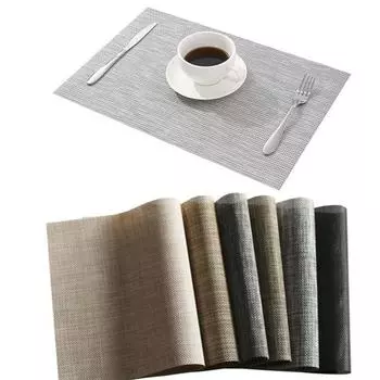 4 шт. термостойкий протираемый коврик для столовых приборов, нескользящий коврик для праздничного стола, декор