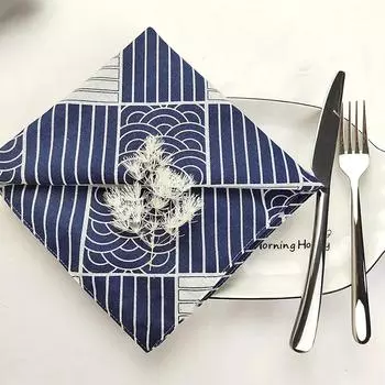 4 шт. тканевые салфетки 30X45 см, моющиеся, двухслойные, дизайнерские, для ужина, праздника, свадьбы, вечеринки, столовые салфетки, украшения