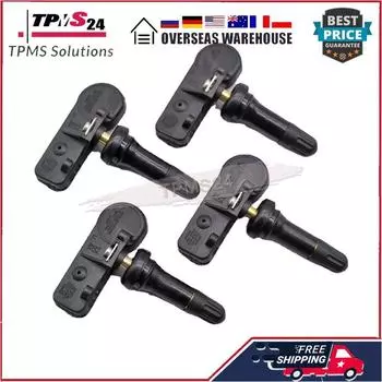 4 шт. TPMS датчик для 2018 2019 2020 2025 2025 2025 2025 Ram 1500 аксессуары 433 МГц TPMS датчик давления в шинах автомобиля 68293199AA