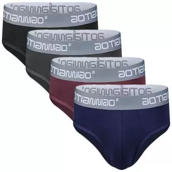 4 шт., трусы большого размера, мужское нижнее белье, мужские большие трусики, трусы из модала, L XL 2XL 3XL 4XL 5XL L синий