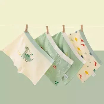 4 шт., трусы-боксеры из картона для мальчиков, детское нижнее белье, детские шорты, хлопковое нижнее белье, боксеры, От 3 до 12 лет S 9-12KG