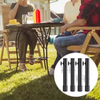 4 шт. удлинитель высоты стола с усиленными болтами. Простая установка. Прочные регулируемые нержавеющие складные столы. Удлинитель прямых/изогнутых ножек. S