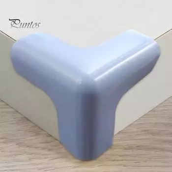 4 шт. удобные мягкие компактные защитные чехлы для мебели защита стола угловые силиконовые чехлы для дома чёрный