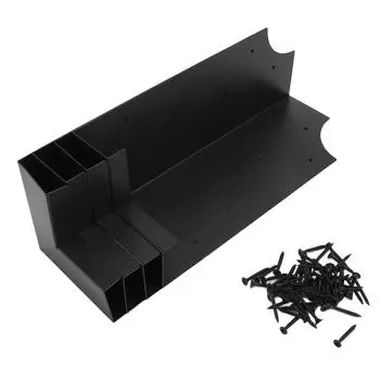 4 шт. угловые кронштейны для приподнятых грядок, 12 дюймов, углеродистая сталь, устойчивая к ржавчине, металлический угловой кронштейн для приподнятой грядки