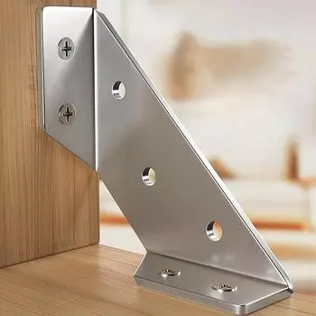 4 шт. Угловые скобы из нержавеющей стали, трапециевидные угловые скобы, кодовые скобы, крепежные скобы, фиксация из металла