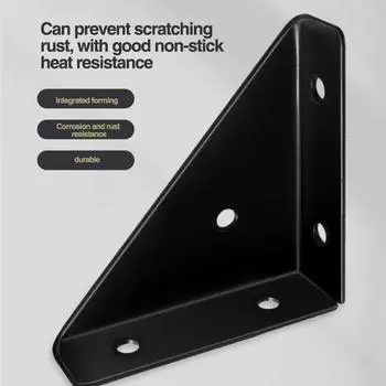 4 шт. угловые соединители со складками под углом 90 градусов, нержавеющие, устойчивые к коррозии угловые скобы с угловыми скобами, крепежные детали Large кофейный