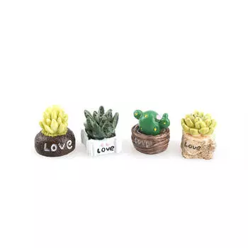 4 шт., украшение для сада фей из смолы, миниатюрный микрогном, террариум, подарок