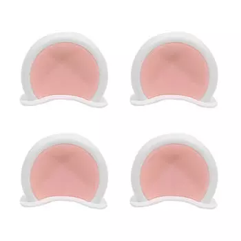 4 шт. украшения для мотоциклетного шлема медвежьи уши наклейки для электрического шлема велосипеда декор милые разноцветные аксессуары для мотоциклетных шлемов One Size