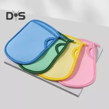 4 шт. ультрамягкие отшелушивающие варежки для ванны, двусторонние отшелушивающие перчатки для душа, нежная чистящая губка для ванны для рук, ног, груди, спины разноцветный