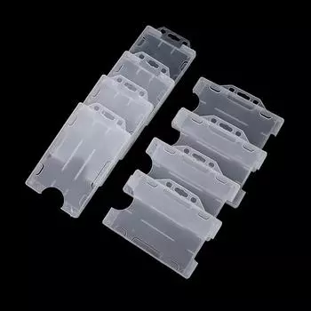 4 шт., унисекс, многофункциональный, жесткий пластиковый, двухсторонний, держатель для удостоверения личности, чехол as the picture