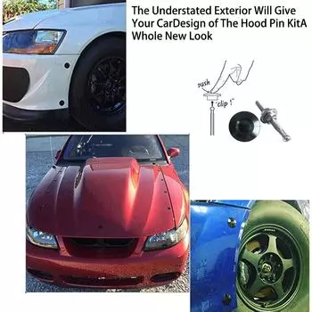 4 шт. универсальная модифицированная автомобильная защелка кнопка заготовка быстросъемные крепления передний бампер капот штифт защелка замка капота двигателя зажим CHINA