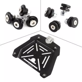 4 шт. универсальная задняя накладка на багажный чехол, накладка на багажный чехол, кронштейн для багажника шлема, опорная пластина, втулка, быстрая фиксация