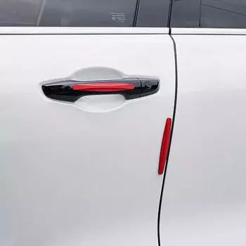 4 шт., универсальная защита для переднего и заднего бампера, угловая защита автомобиля, защита от столкновений, декоративная полоса, автомобильные аксессуары, новинка белый