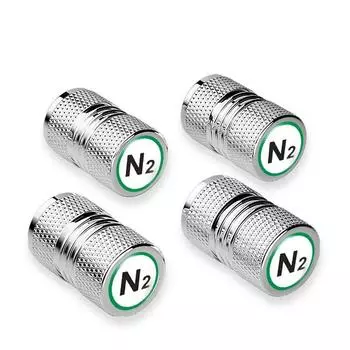 4 шт. универсальные автомобильные колеса, колпачки для воздушного клапана, крышки аниме, наклейки для N2, азотные автомобили, велосипеды и грузовики, стайлинг автомобилей серебряный