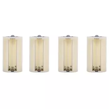 4 шт., универсальные чехлы-держатели для адаптера-адаптера с параллельными батареями размера 3 от AA до D, белая коробка