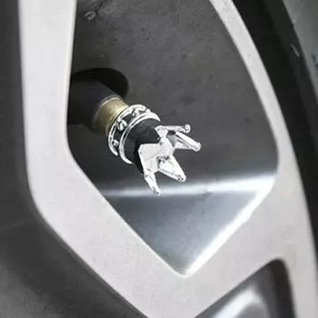 4 шт. универсальные хромированные короны для автомобильных и грузовых шин, колпачки для воздушных клапанов, колесные диски, тюнинг автомобилей, внешние детали, аксессуары, товары серебряный