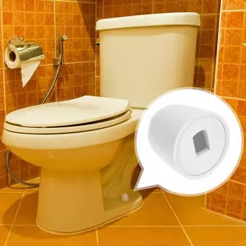 4 шт. универсальные крышки для унитазов, круглые пластиковые крышки для унитазов с дополнительными шайбами, простота установки, высота 1,44 дюйма белый