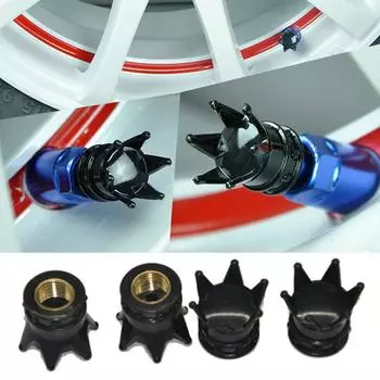 4 шт. универсальные крышки клапанов колесных дисков, пылезащитные, водонепроницаемые, автомобильные, мотоциклетные, чехлы для обода шин, декоративные крышки клапанов автомобиля