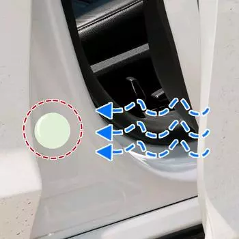 4 шт. универсальные наклейки на замочную скважину для двери автомобиля, защитные наклейки на дверь автомобиля, амортизирующие прокладки для предотвращения столкновений, внешние аксессуары для автомобиля белый
