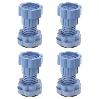 4 шт. Универсальные регулируемые по высоте ножки для стиральной машины, антивибрационные, основание для холодильника, фиксирующие подкладки, подставки