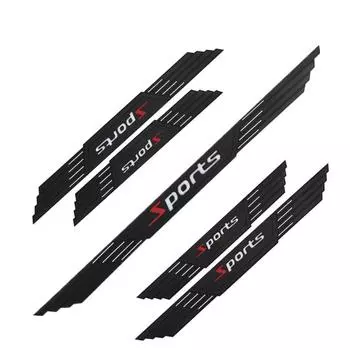 4 шт. Универсальные резиновые накладки на пороги дверей автомобиля, защитные панели, накладки на ступеньки, защита углов бампера