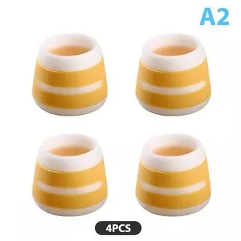 4 шт., универсальные силиконовые защитные чехлы для ножек мебели, нескользящие колпачки для ножек стула