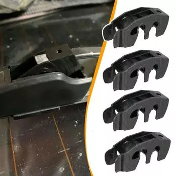 4 шт. Универсальный автомобильный передний стеклоочиститель, адаптер, зажим, J-образный крючок, тип ACD, черные пластиковые зажимы, внешние аксессуары для автомобиля