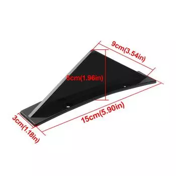 4 шт. Универсальный черный автомобильный модифицированный задний бампер диффузор спойлер ABS задний бампер губа диффузор анти-столкновения