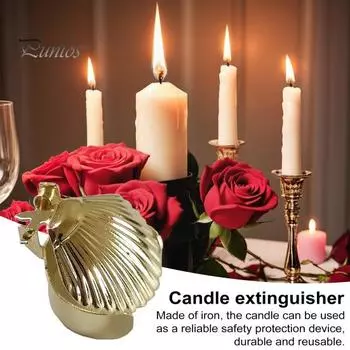 4 шт. универсальный металлический набор для тушения свечей автоматический гаситель свечей с таймером безопасное тушение для свечей диаметром 0,7-1 дюйм практичный подарок золотистый