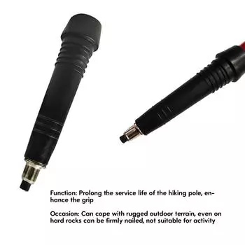 4 шт. Универсальный наконечник для походной палки, сменный наконечник для походной палки, 3,15 дюйма, подходит для большинства походных палок