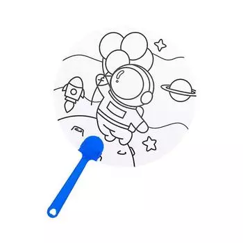 4 шт./упак. Картина Детские подарки Мультфильм DIY Летний веер Игрушки Акварельная ручка Детский сад Призы Граффити День рождения