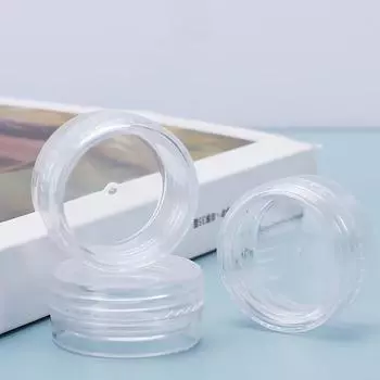 4 шт./упак. пластиковые косметические диспенсеры, маленький размер, кремовый футляр, пудра для бровей, тени для век, лосьон, прозрачный