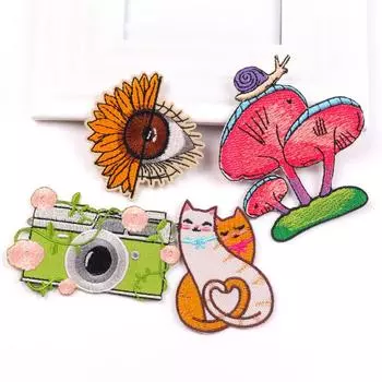 4 шт./упак. плавкая нашивка с вышивкой, гладильная нашивка для одежды, термоклеевые нашивки для курток, джинсов, рюкзак, гладильная нашивка для шитья