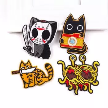 4 шт./упак. плавкая нашивка с вышивкой, гладильная нашивка для одежды, термоклеевые нашивки для курток, джинсов, рюкзак, гладильная нашивка для шитья