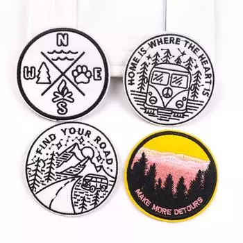 4 шт./упак. плавкая нашивка с вышивкой, гладильная нашивка для одежды, термоклеевые нашивки для курток, джинсов, рюкзак, гладильная нашивка для шитья