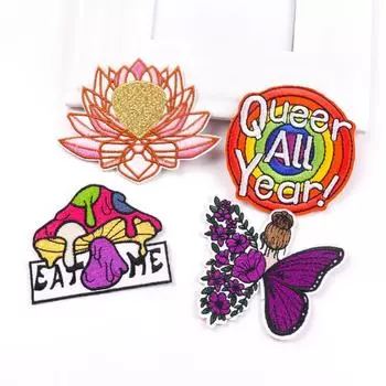 4 шт./упак. плавкая нашивка с вышивкой, гладильная нашивка для одежды, термоклеевые нашивки для курток, джинсов, рюкзак, гладильная нашивка для шитья