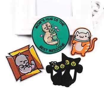 4 шт./упак. плавкая нашивка с вышивкой, гладильная нашивка для одежды, термоклеевые нашивки для курток, джинсов, рюкзак, гладильная нашивка для шитья