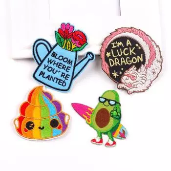 4 шт./упак. плавкая нашивка с вышивкой, гладильная нашивка для одежды, термоклеевые нашивки для курток, джинсов, рюкзак, гладильная нашивка для шитья