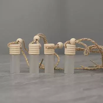 4 шт./упак. портативный дозатор духов миниатюрное стеклянное украшение автомобиля подвесной кулон