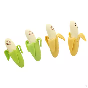 4 шт./упак. привлекательные резиновые ластики для карандашей с бананами и фруктами для детей